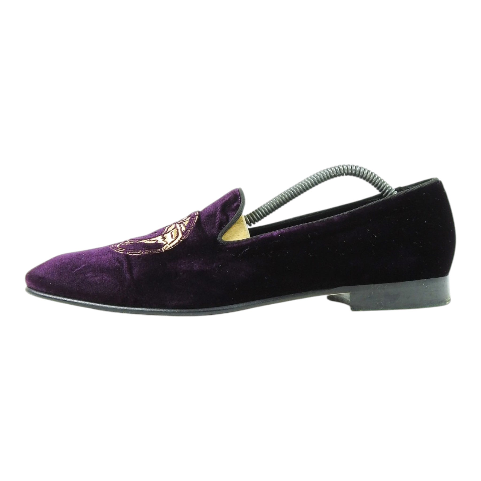 Versace Medusa Velvet Loafers Size 43.5