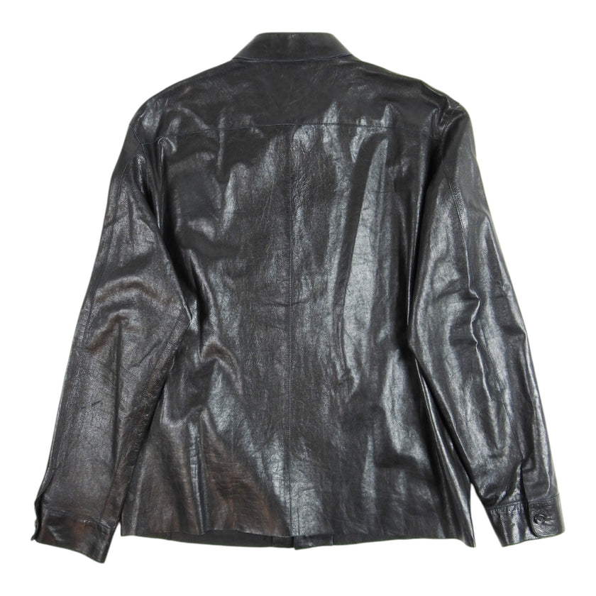 Jil Sander Leather Overshirt Size 54