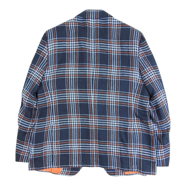 Kiton Blue and Orange Blazer Size 60