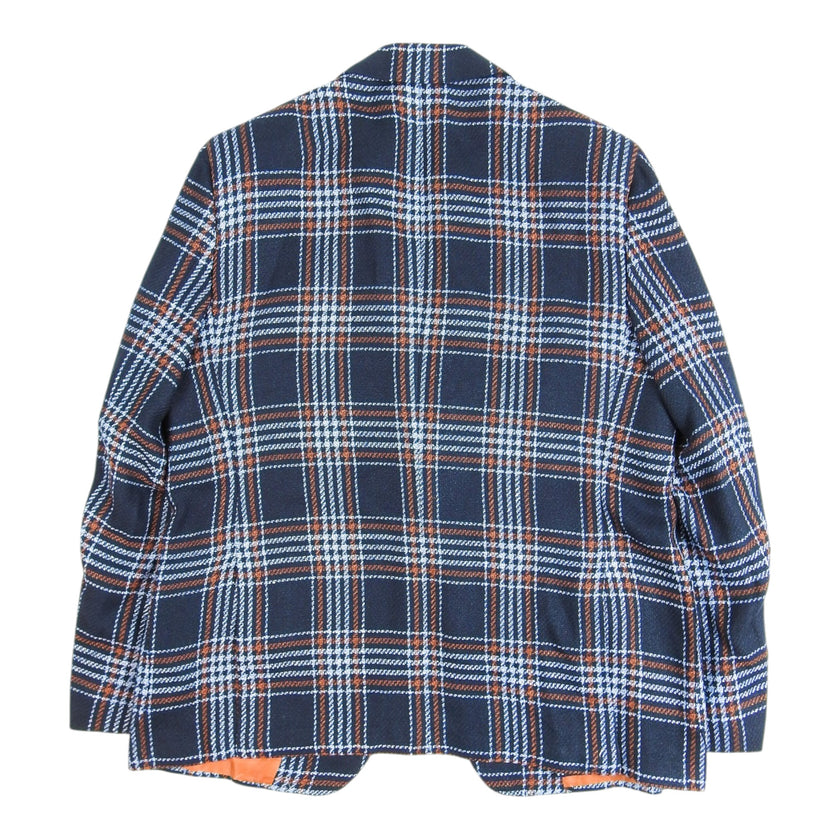Kiton Blue and Orange Blazer Size 60