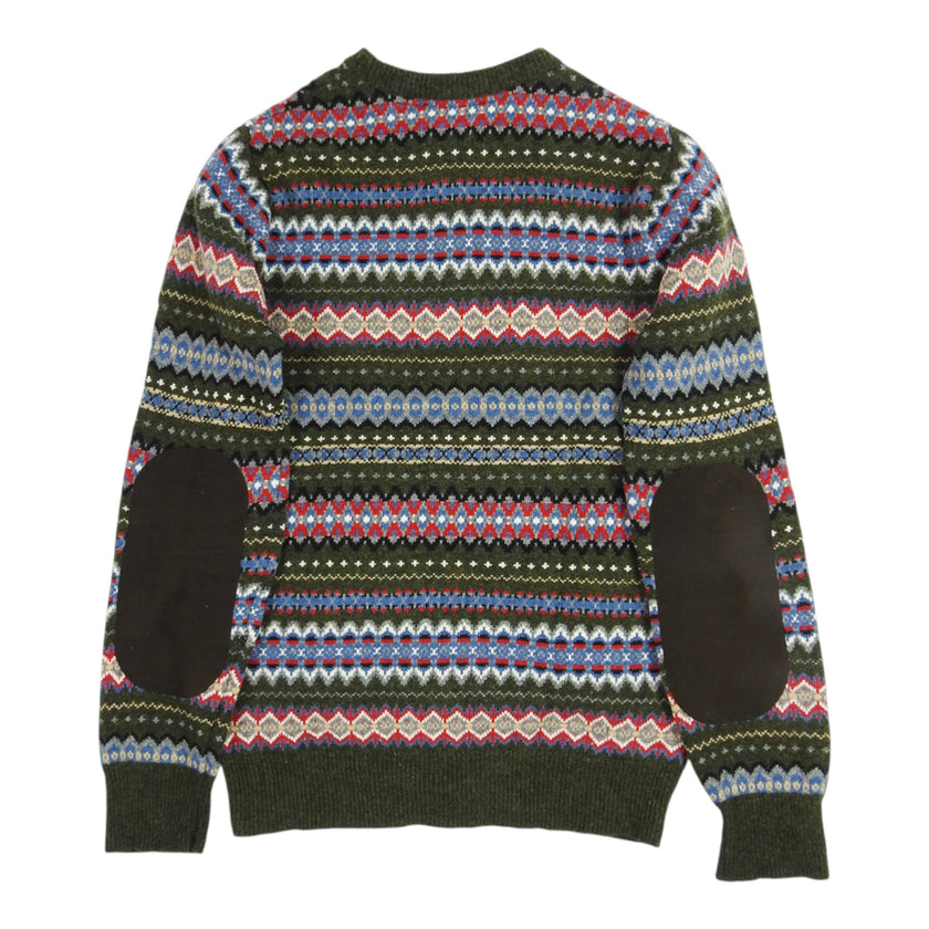Barbour Fair Isle Knit Sweater Size Medium