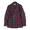 John Galliano Plaid Peacoat Size 48
