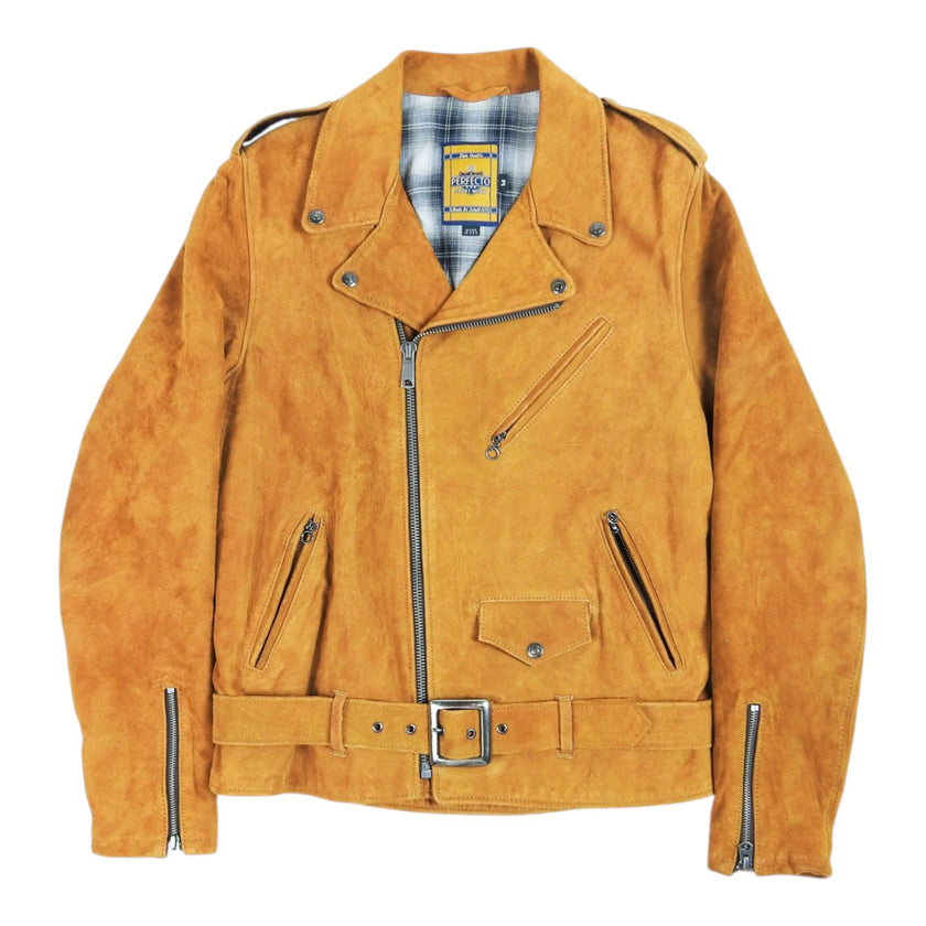 Schott x Lucky Jeans Suede Perfecto Jacket Size Medium