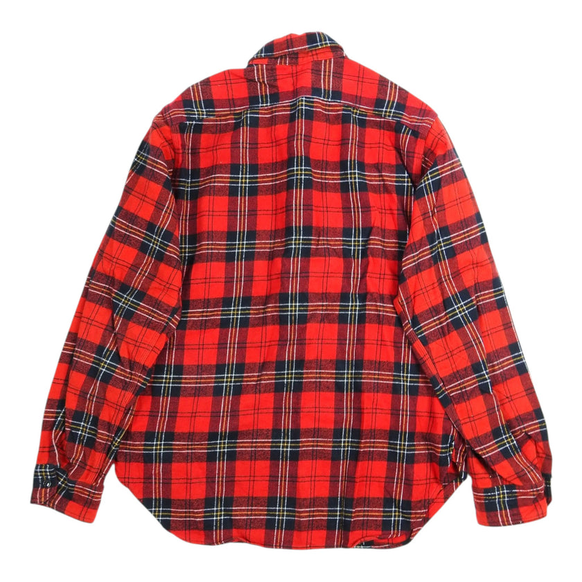 Engineered Garments Red Plaid Flannel Shirt Size Large
