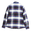 Haven Blue Zip Flannel Shirt Jacket Size 4