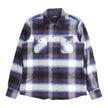 Haven Blue Zip Flannel Shirt Jacket Size 4