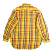 Engineered Garments Yellow Plaid Flannel Shirt Size Large