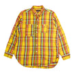 Engineered Garments Yellow Plaid Flannel Shirt Size Large