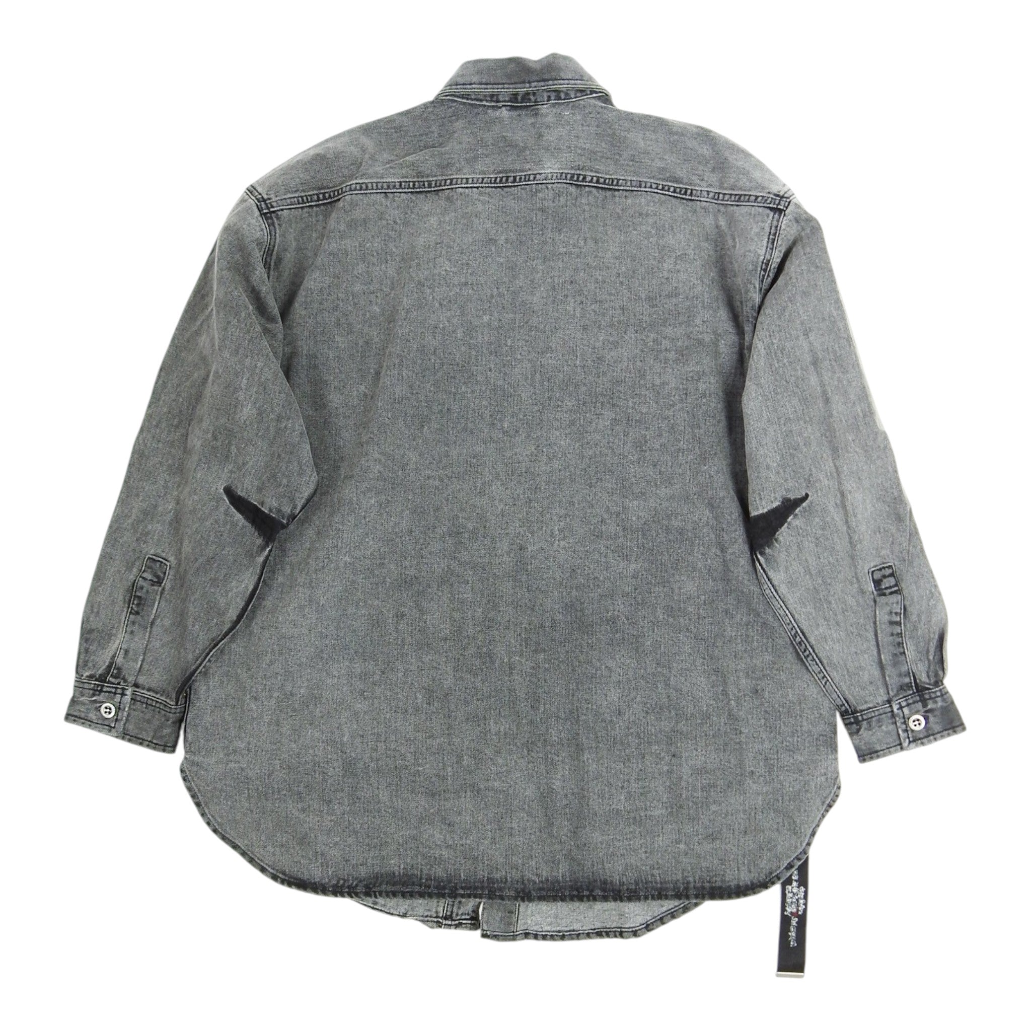 Diesel Denim Striped Overshirt Size Medium