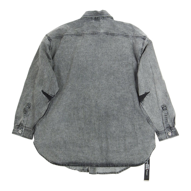 Diesel Denim Striped Overshirt Size Medium