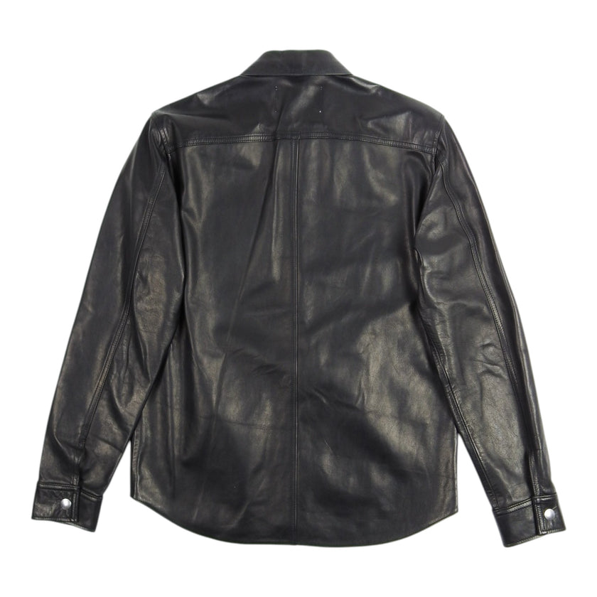 Our Legacy Leather Shirt Jacket Size 46