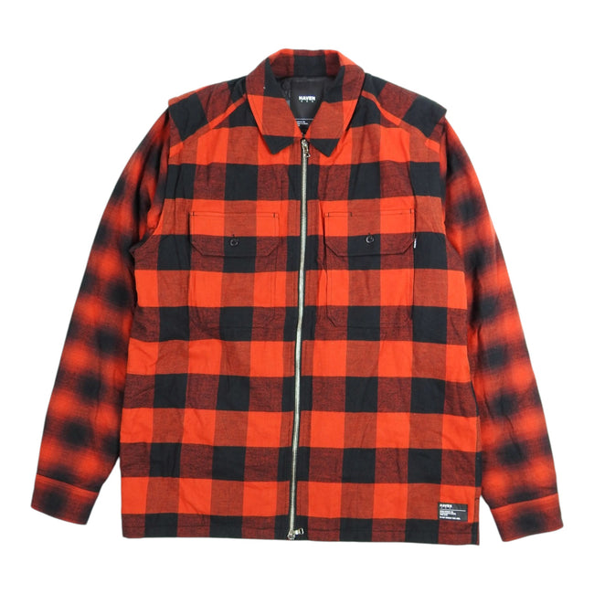 Haven Red Flannel Jacket Size 4