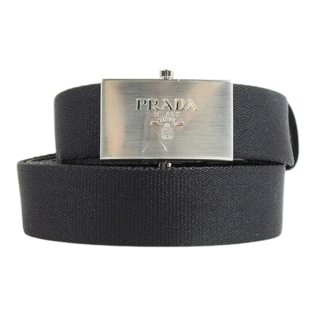 Prada Canvas Belt Size 40