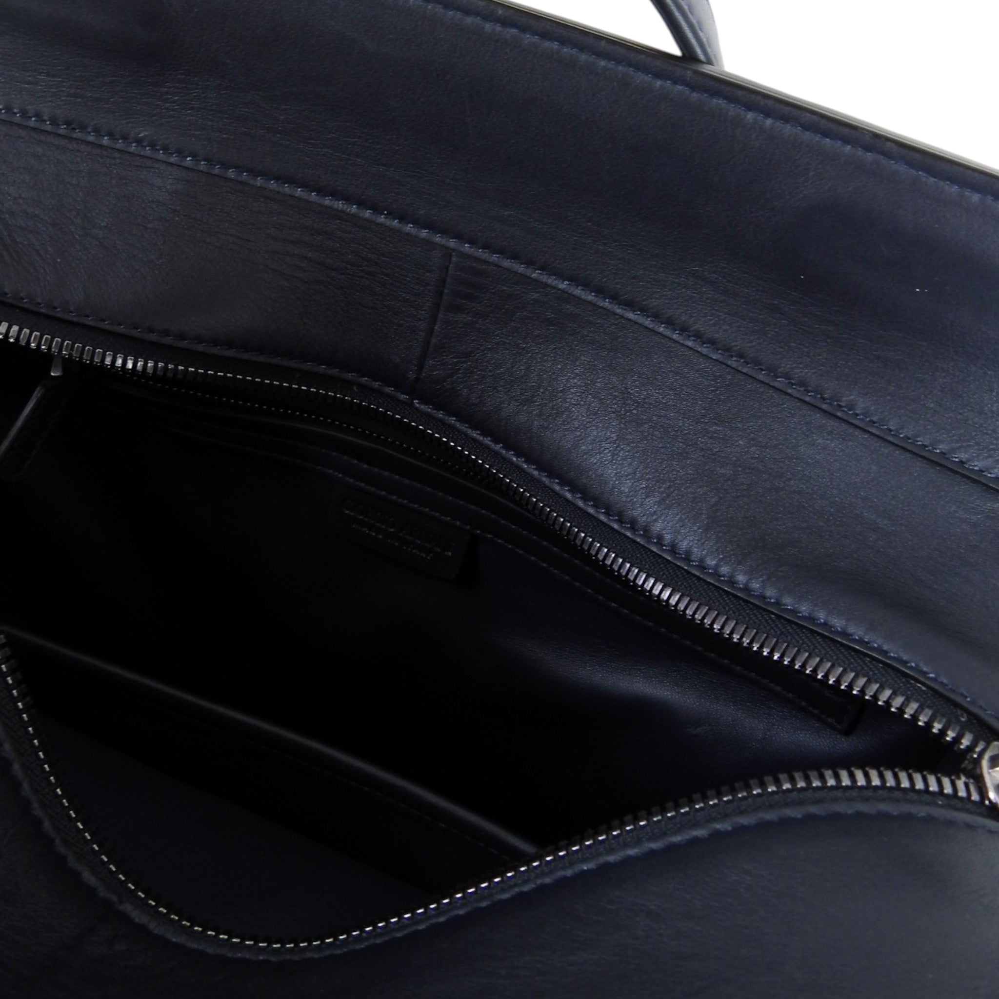Giorgio Armani Leather Bag One Size