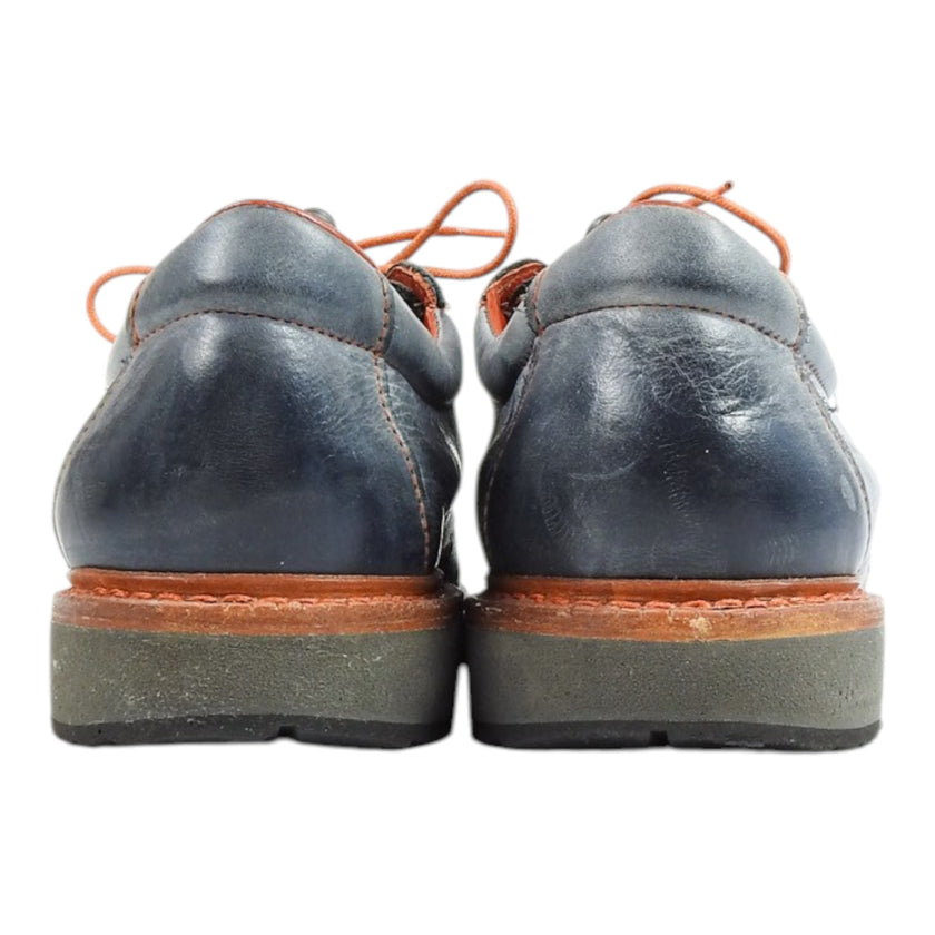 Allen Edmonds Blue/Orange Contrast Stitch Derby Size 12