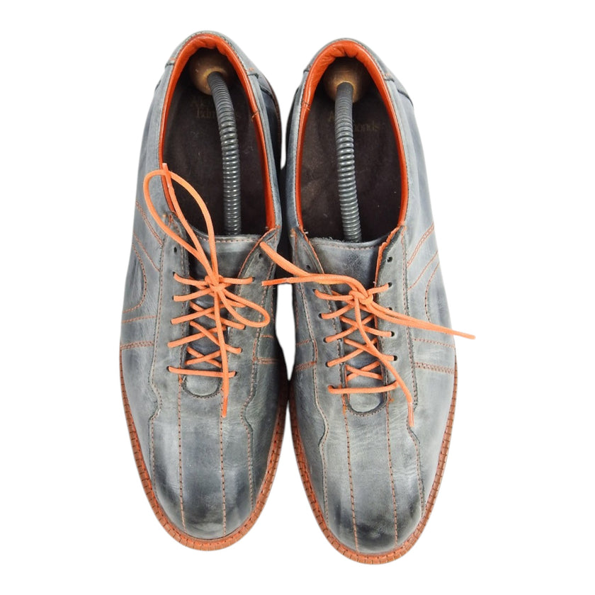 Allen Edmonds Blue/Orange Contrast Stitch Derby Size 12