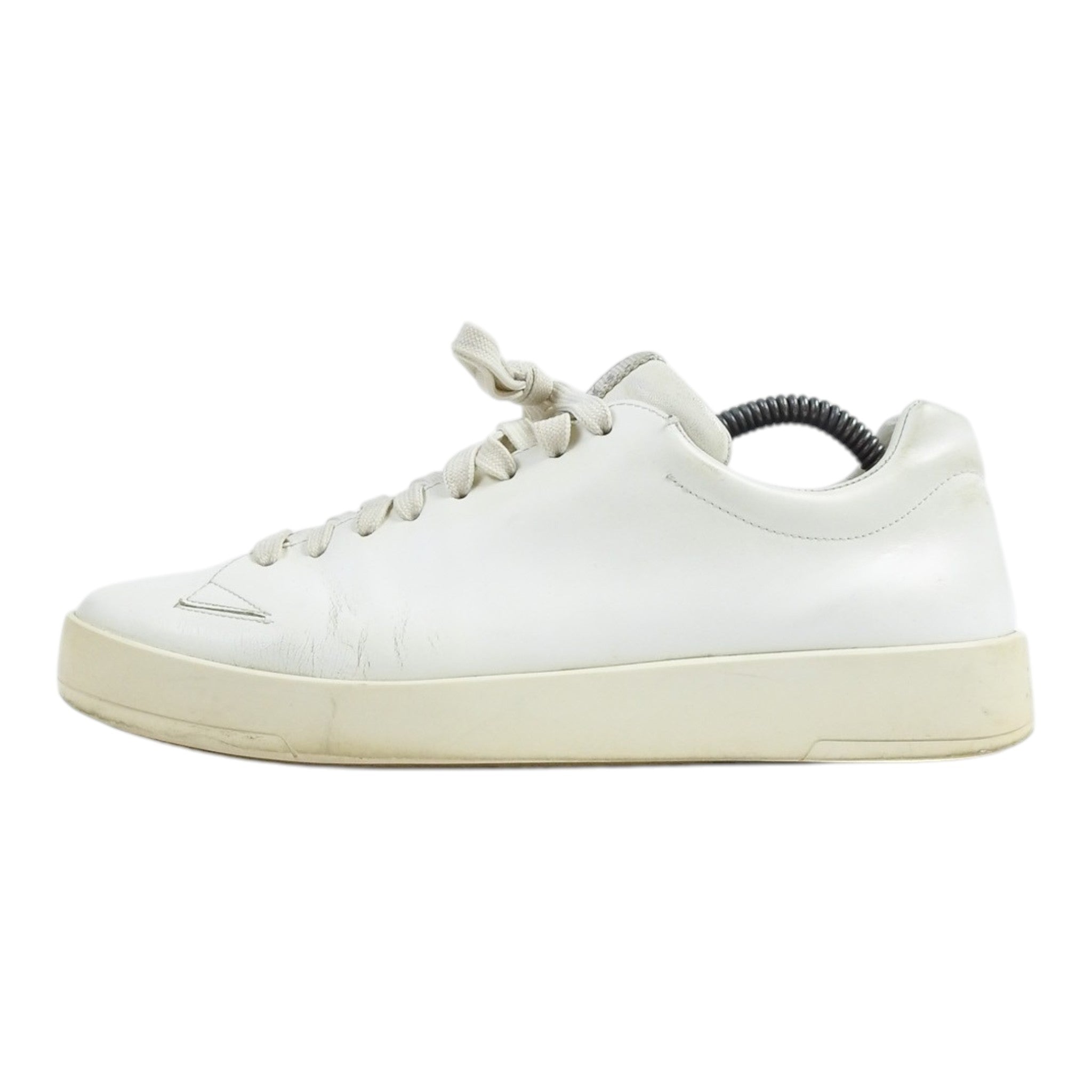 Prada White Leather Sneaker Size 8