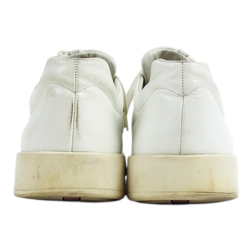 Prada White Leather Sneaker Size 8