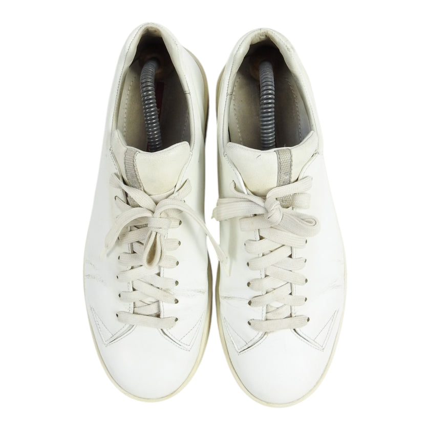 Prada White Leather Sneaker Size 8