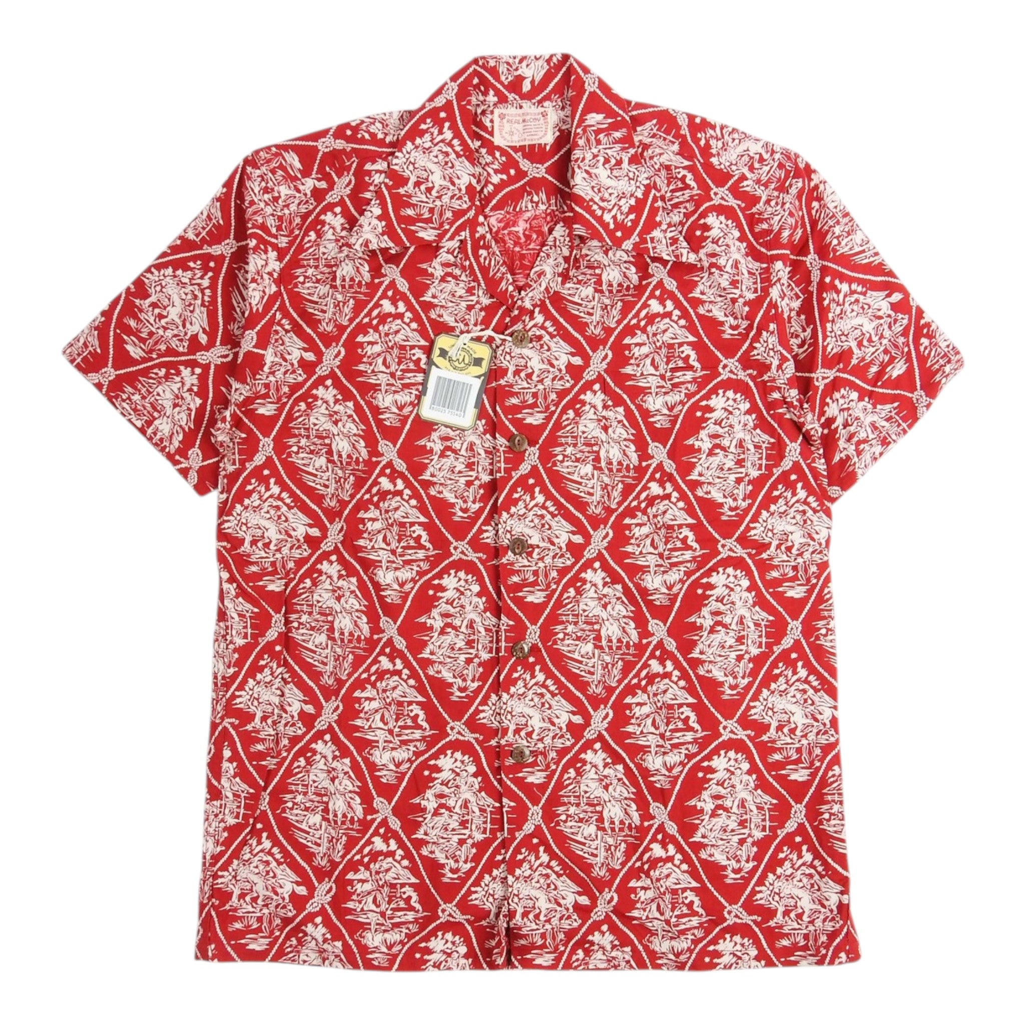 The Real McCoy's Western SS Shirt Size Medium