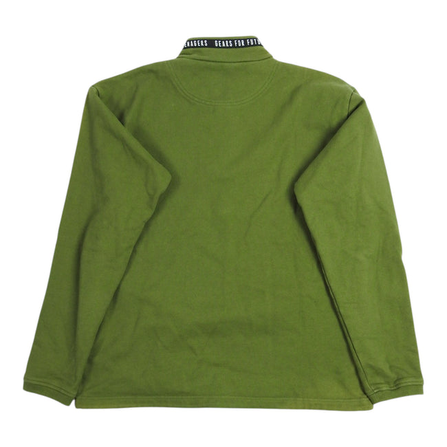Human Made Button Up Polo Sweatshirt Size Medium