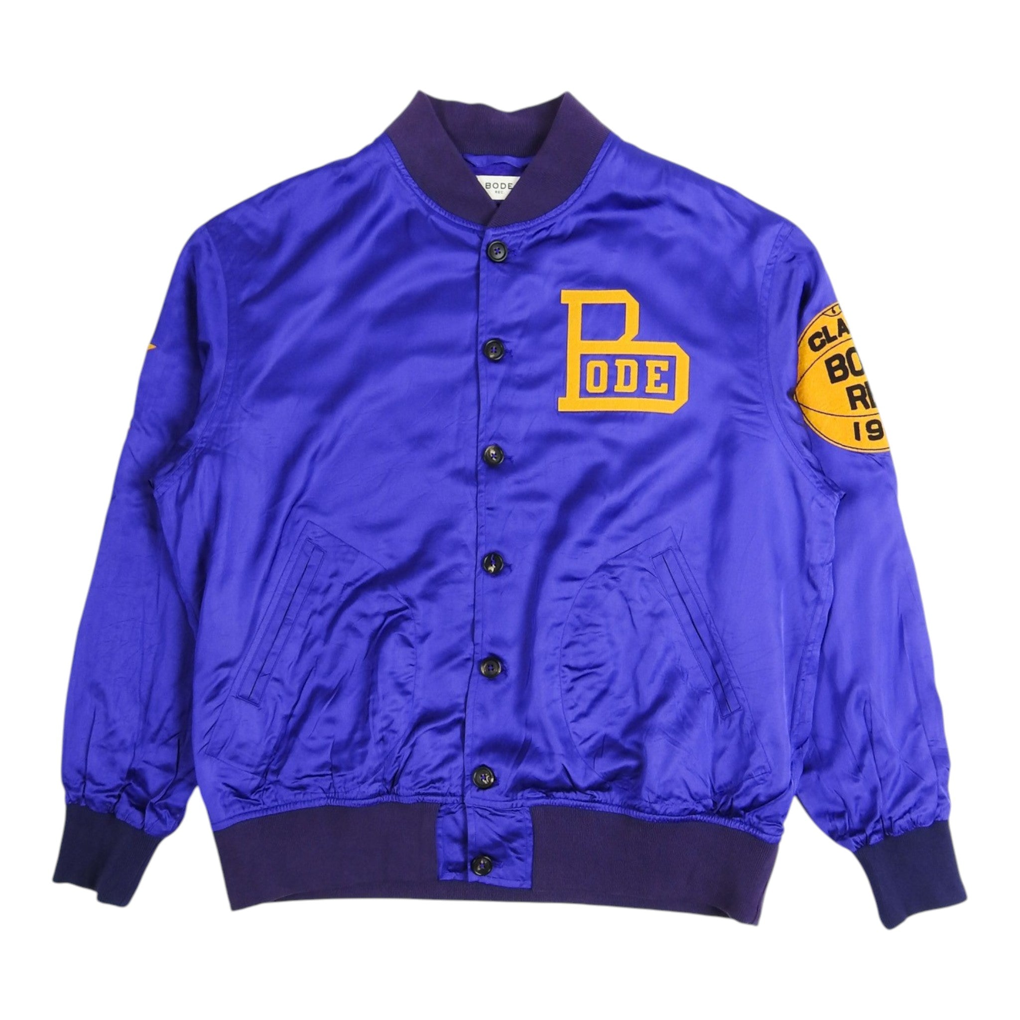 Bode Satin Varsity Jacket Size 2XL
