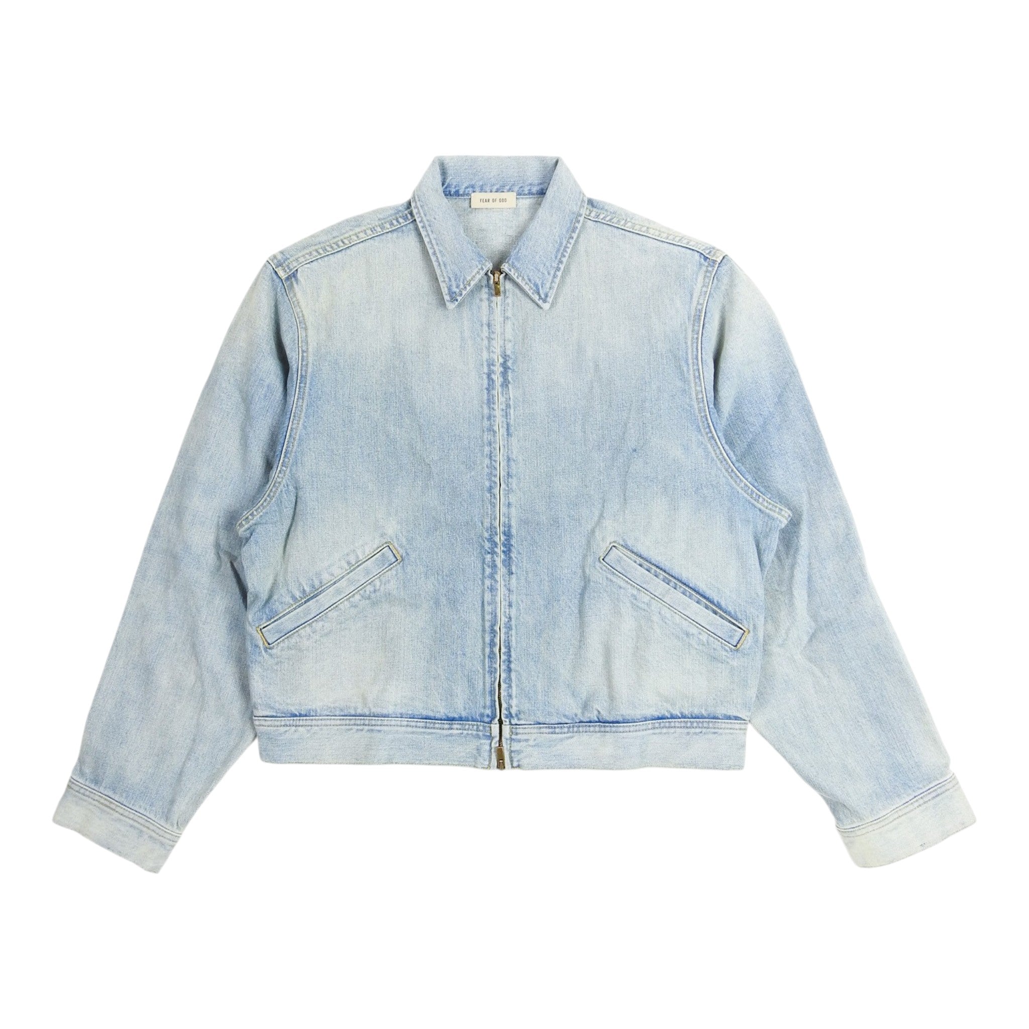 Fear Of God Zip Denim Jacket Size Medium