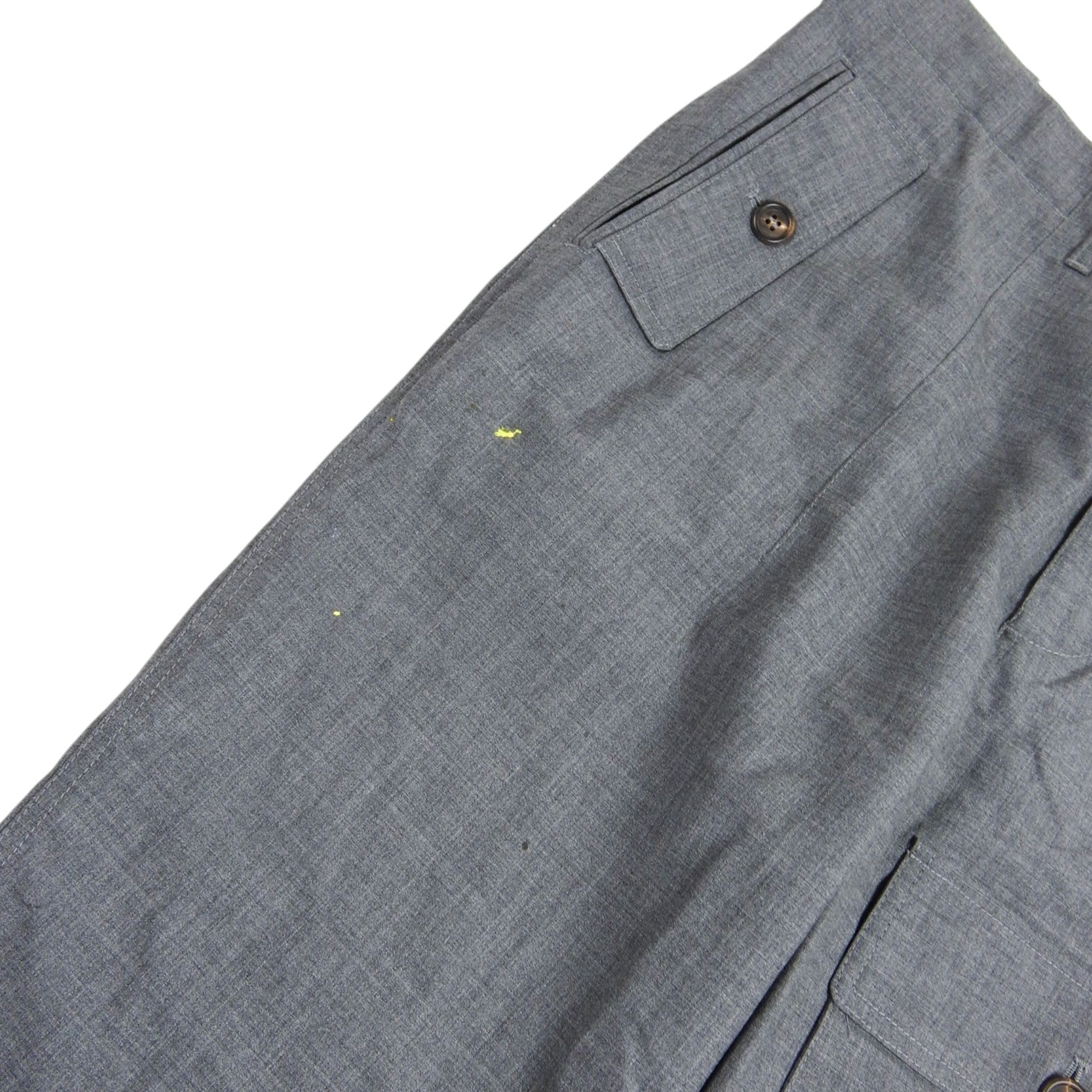 Brunello Cucinelli Wool Button Cargos Size 52