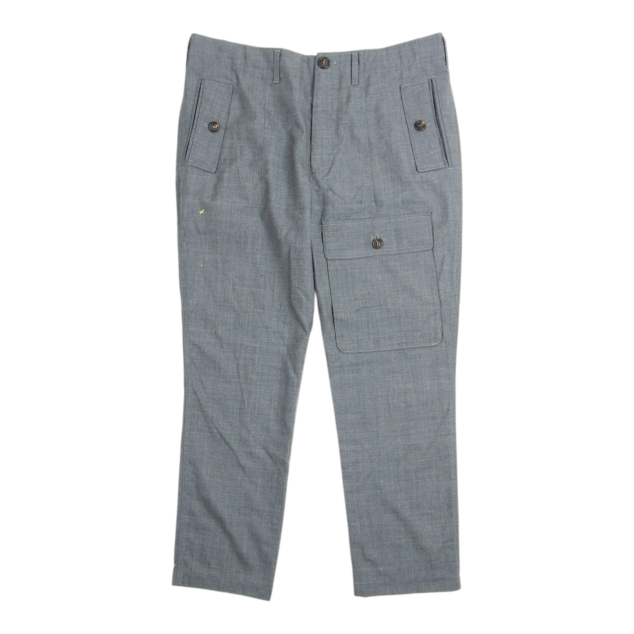 Brunello Cucinelli Wool Button Cargos Size 52