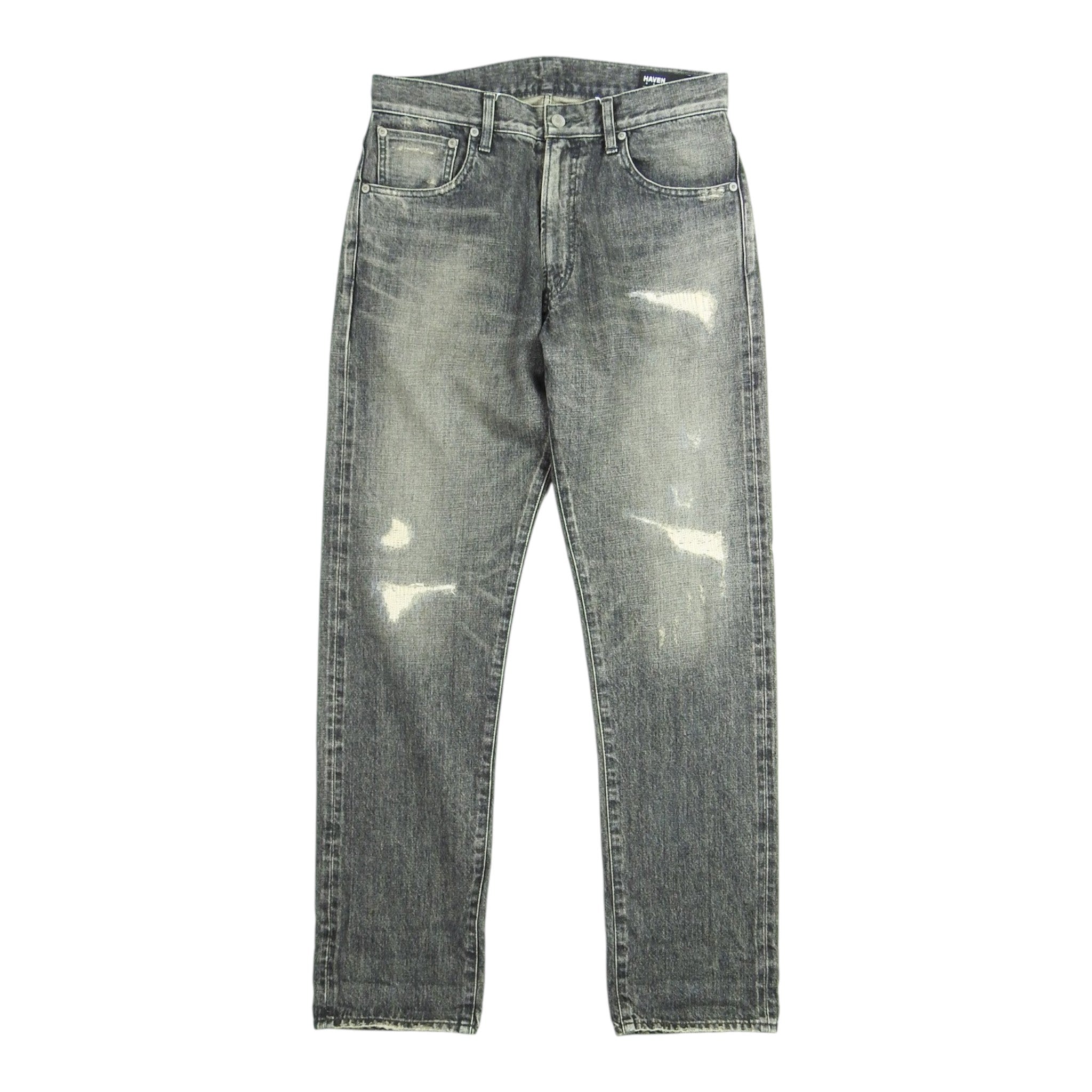 Haven Grey Distressed Jeans Size 2