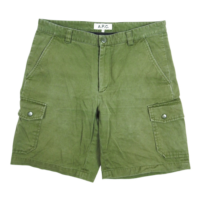 A.P.C. Olive Green Shorts Size Medium