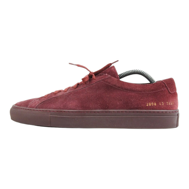 Common Projects Burgundy Suede Sneaker Size 43