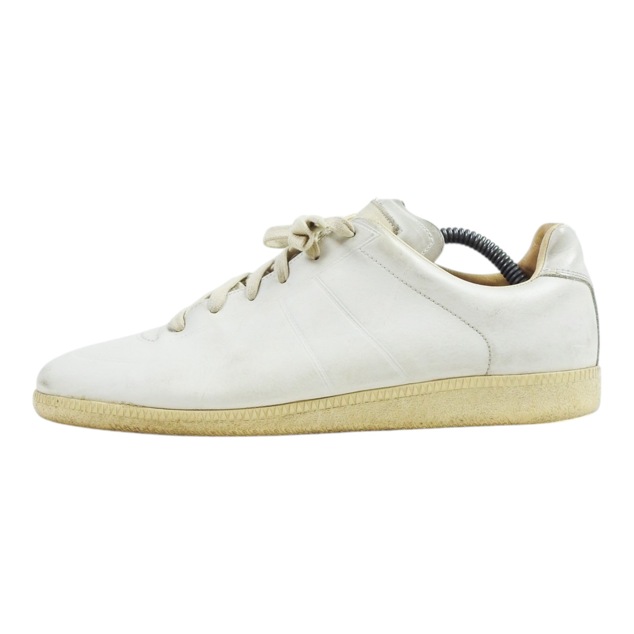 Maison Margiela White Leather Sneakers Size 43