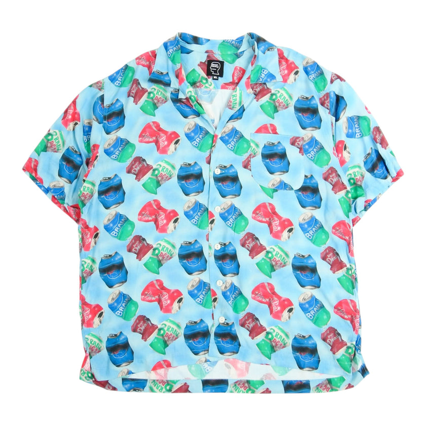 Brain Dead Pop Can Camp Shirt Size XL