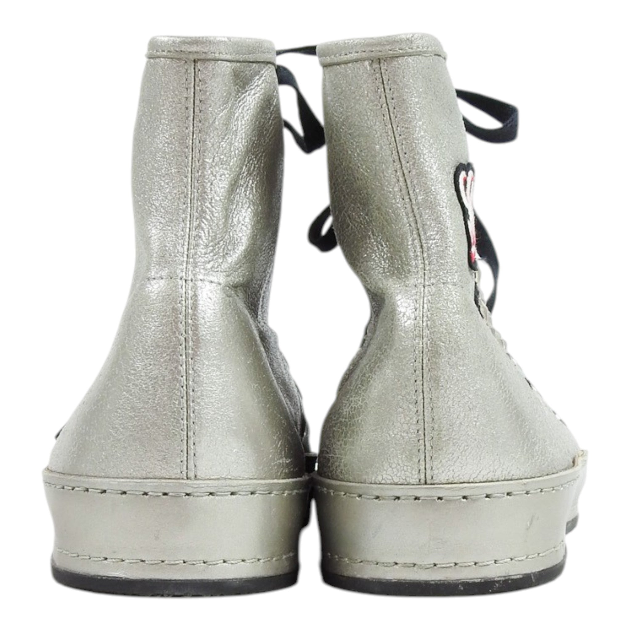 Gucci Silver High Top Sneakers Size 11