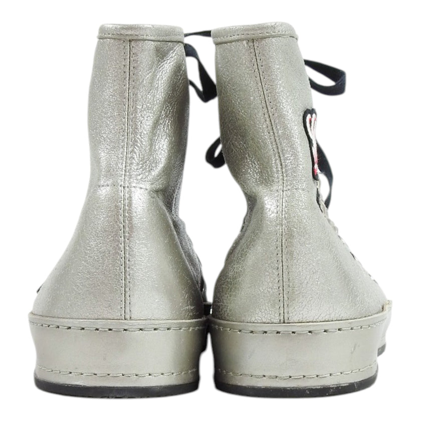 Gucci Silver High Top Sneakers Size 11