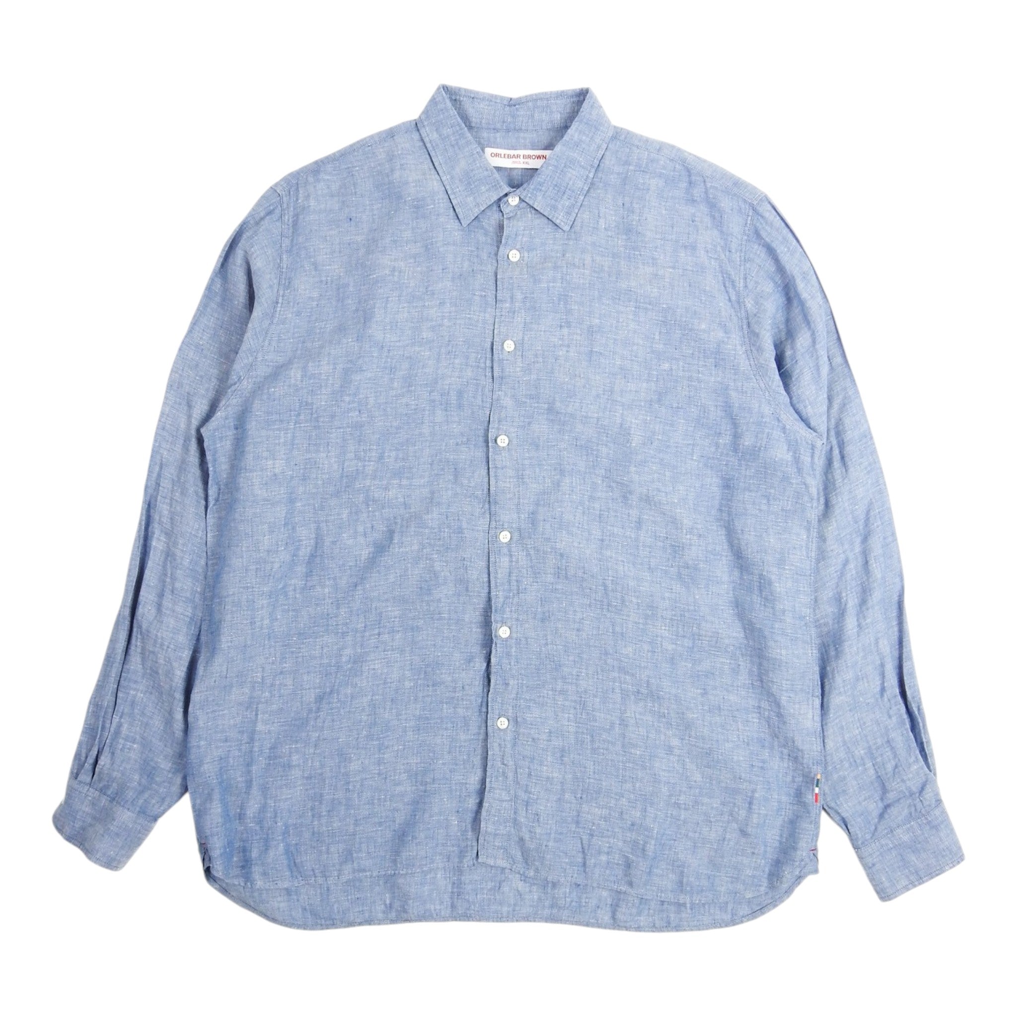 Orlebar Brown Chambray Shirt Size 2XL