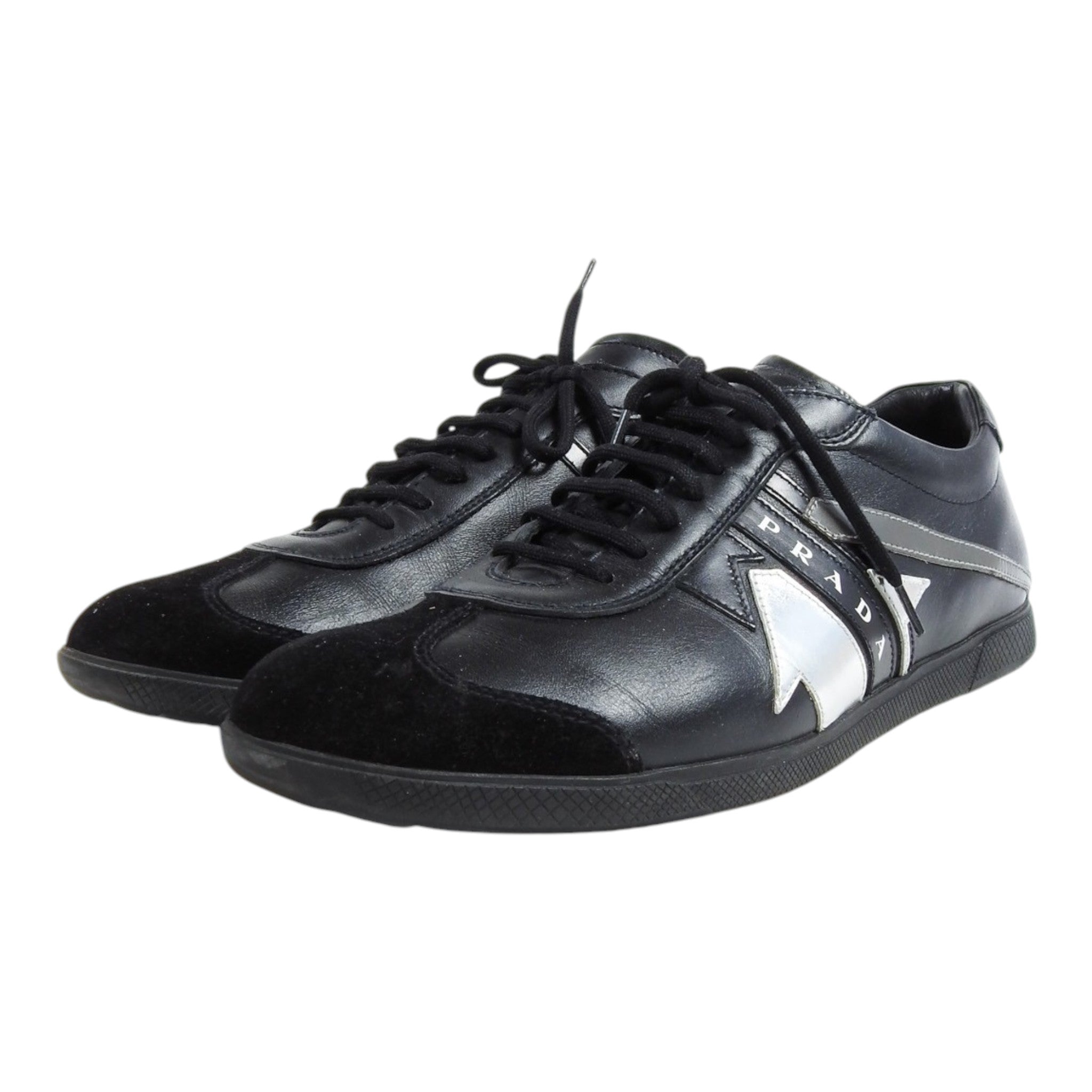 Prada Silver Arrow Sneakers Size 11