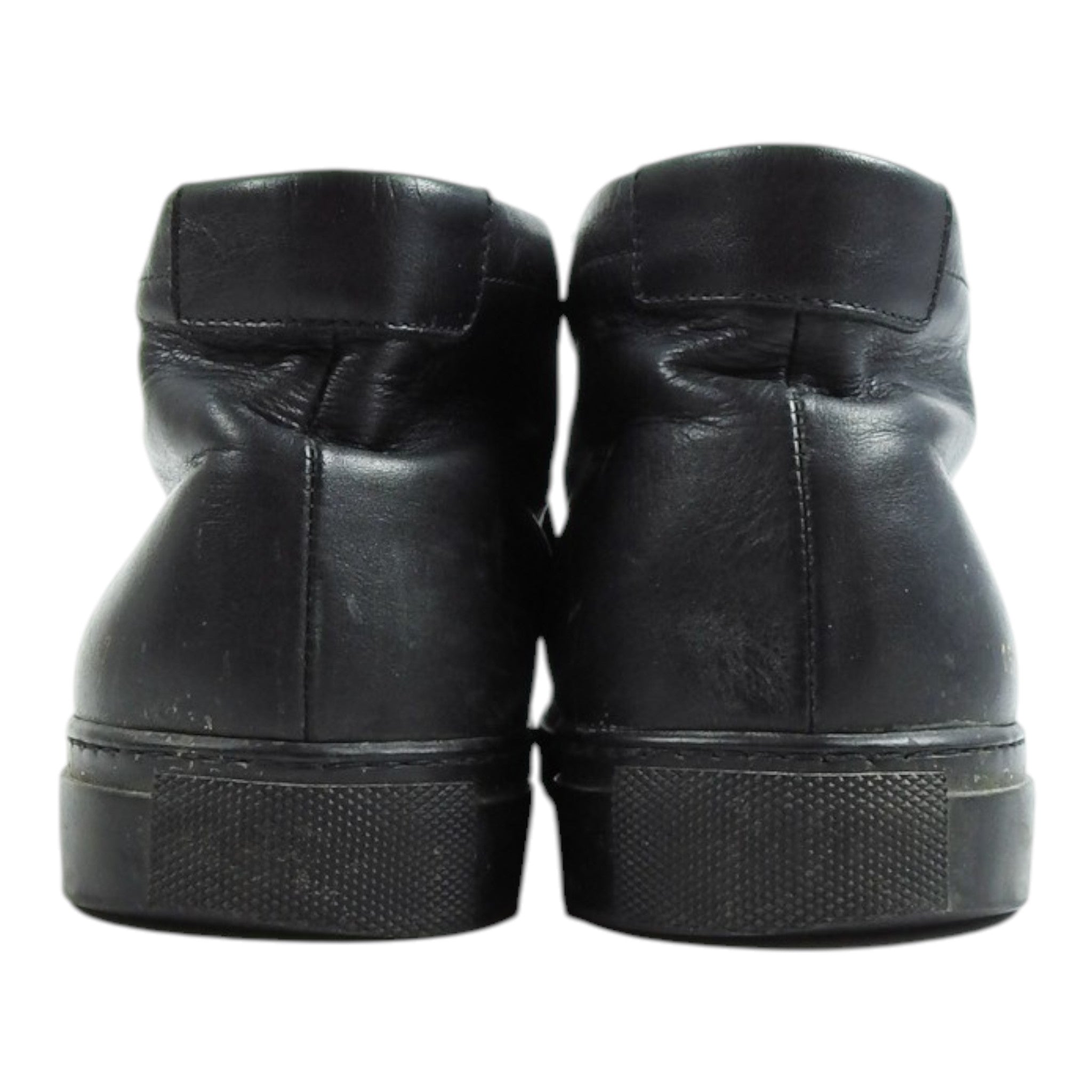 Common Projects Black High Top Leather Sneaker Size 43