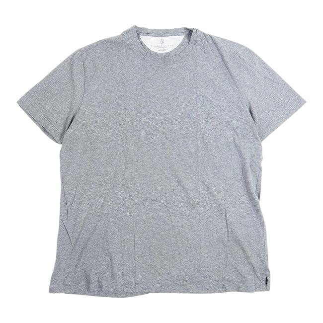 Brunello Cucinelli Regular Fit Heather Grey T-Shirt Size 56 x2