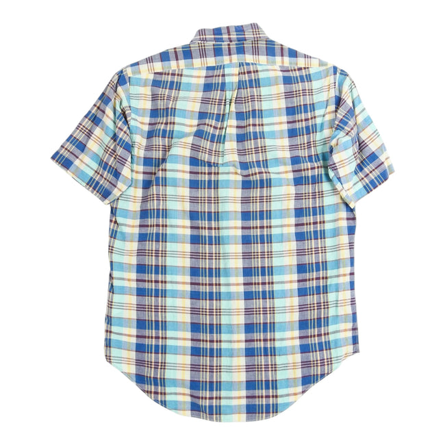 Comme Des Garcons SHIRT Plaid SS Shirt w/ Matching Tie Size Medium