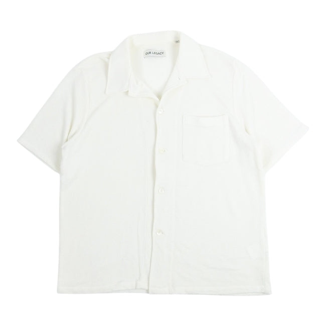 Our Legacy Cream Terrycloth Camp Shirt Size 50