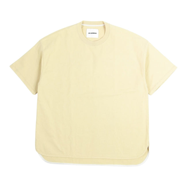 Jil Sander Beige Curved Hem T-Shirt Size Medium