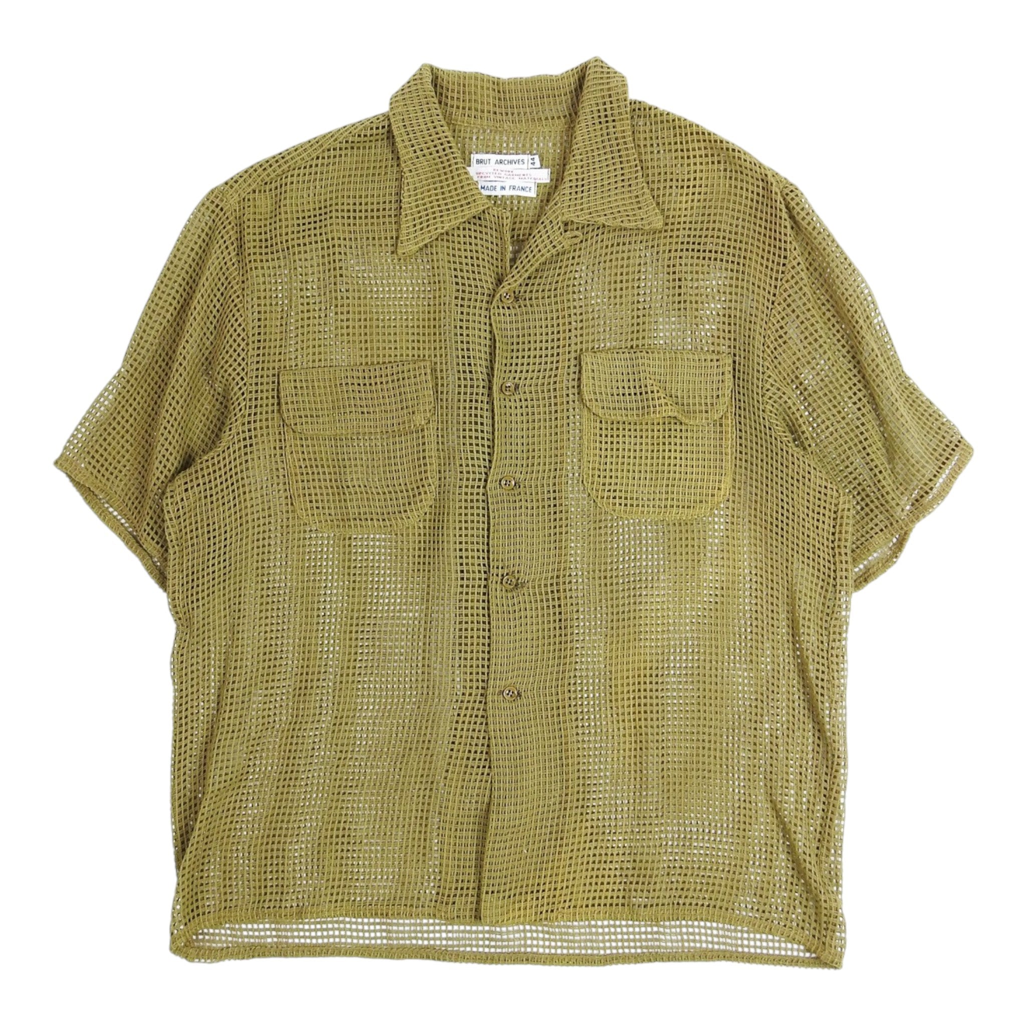 Brut Archives Mesh Camp Shirt Size 44