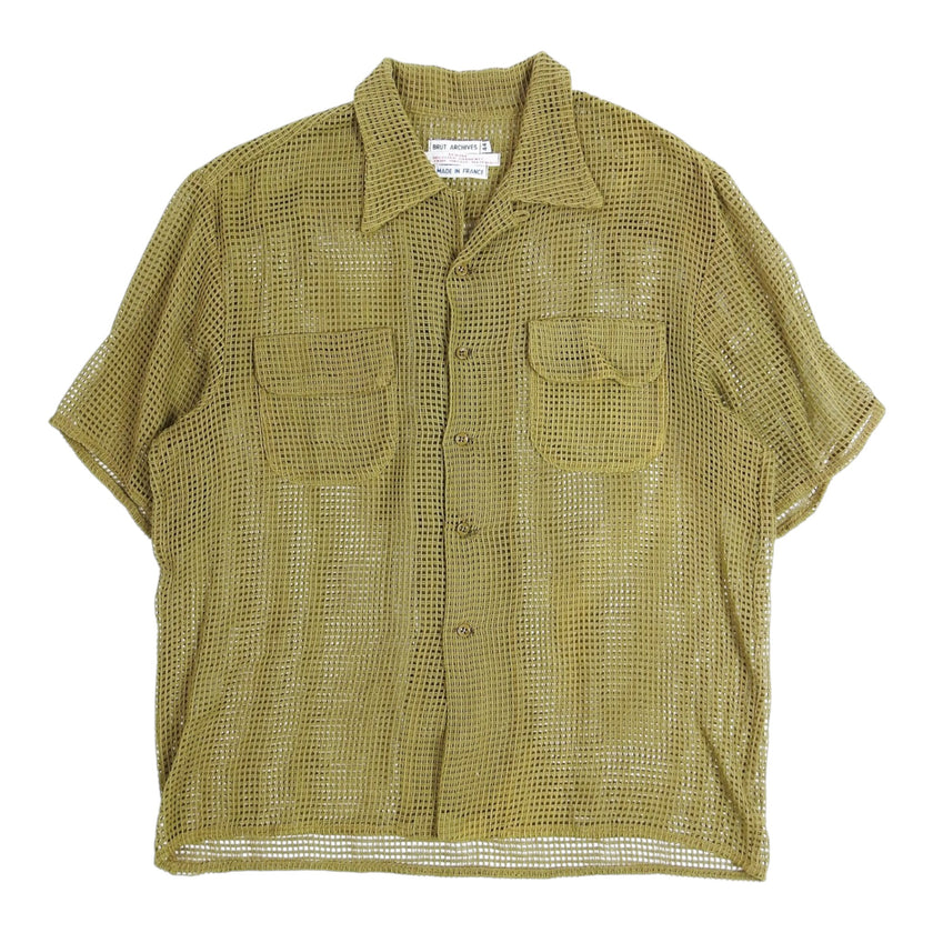 Brut Archives Mesh Camp Shirt Size 44