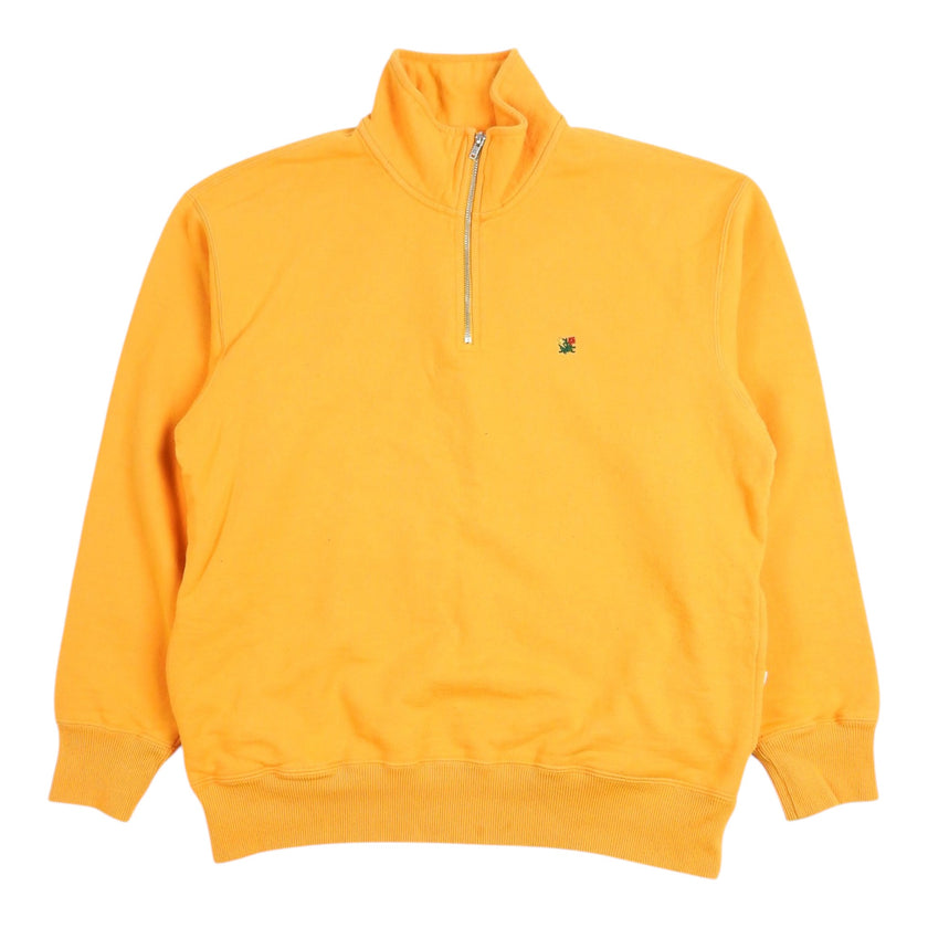 Aime Leon Dore Orange 1/4 Zip Sweater Size Large