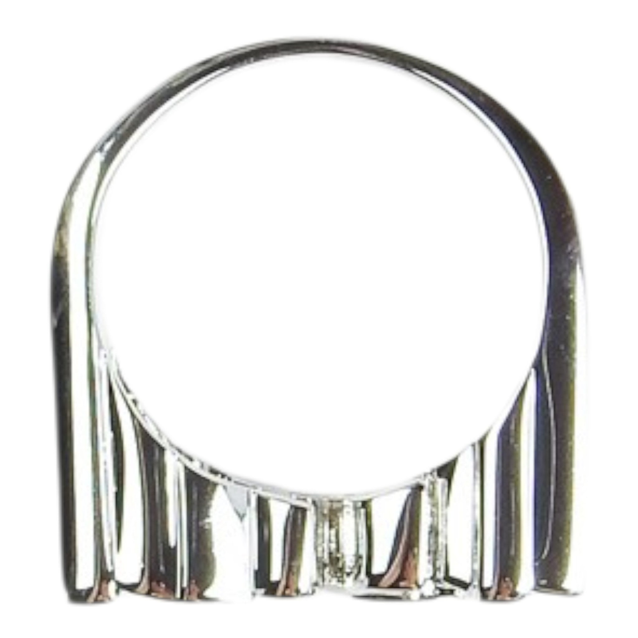BAPE Bamboo Font Silver Necklace + Ring Set