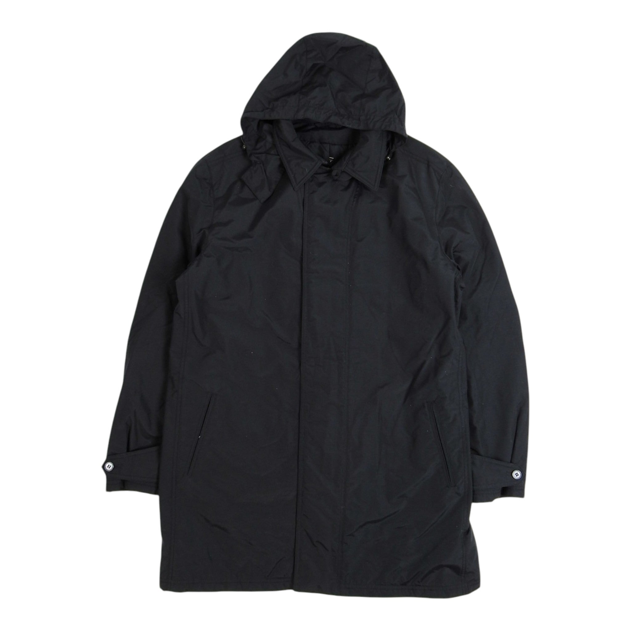 Z Zegna Black Parka w/ Removable Hood Size XL