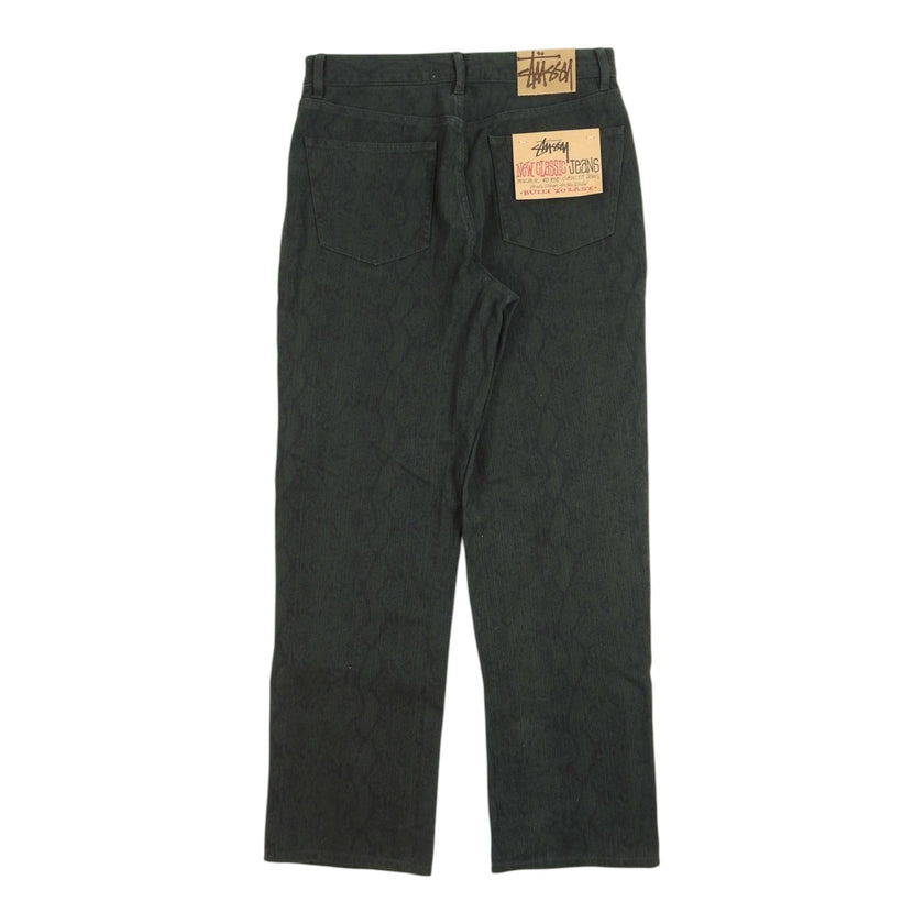 Stussy Python Textured Jeans Size 32