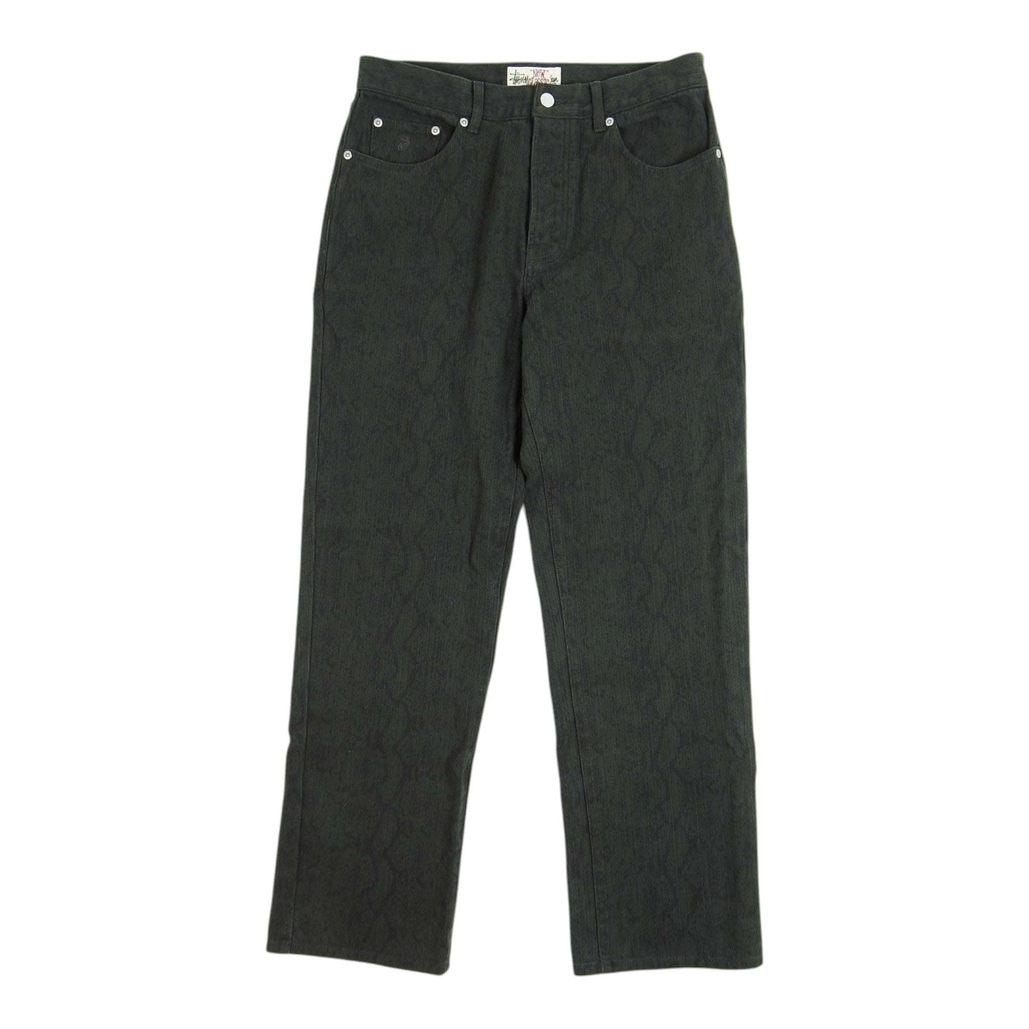 Stussy Python Textured Jeans Size 32